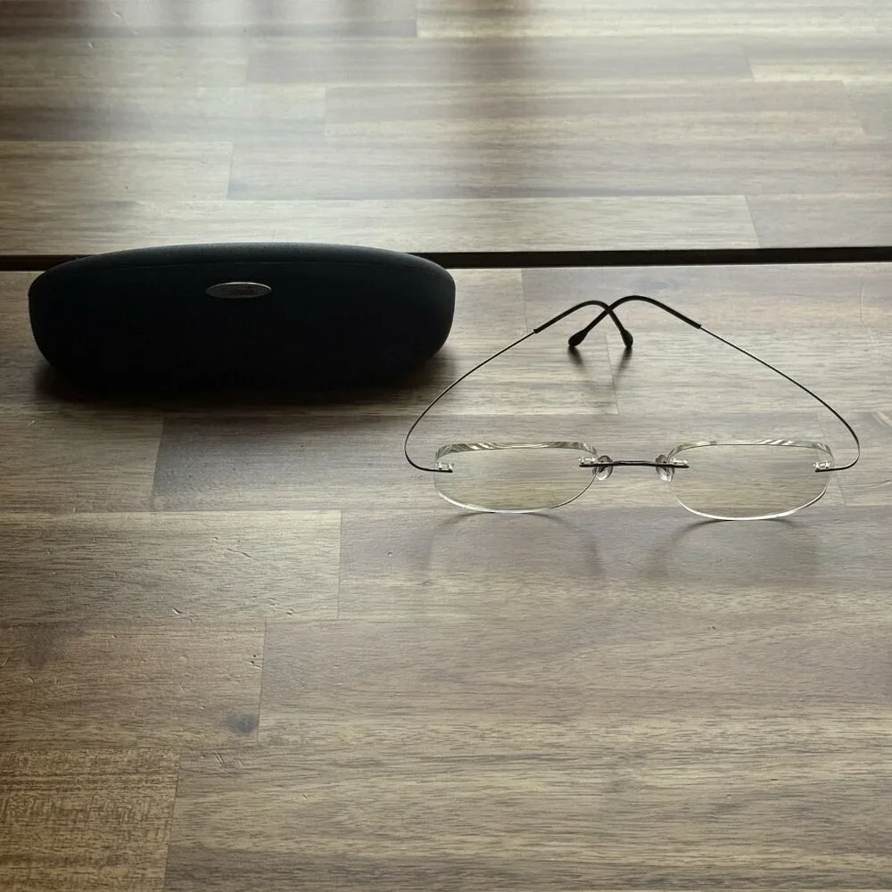 Silhouette Eyeglasses Mod 7395 Frameless Preowned AUTHENTIC TITAN Austria